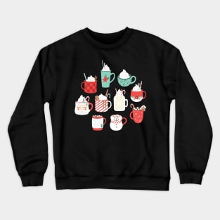 Christmas Cocoa Pink Crewneck Sweatshirt